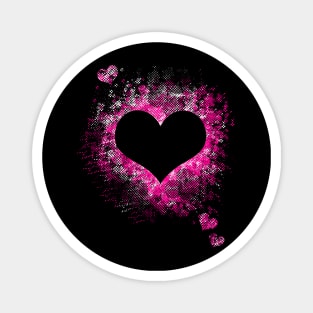 Valentine's Day Dot Splatter Hearts Magnet